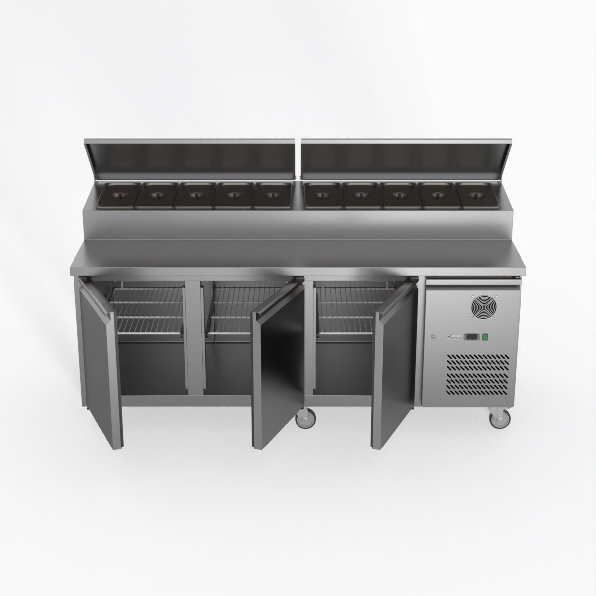 Thermaster Fed-X S/S Three Door Sandwich Counter XSS8C20S3V