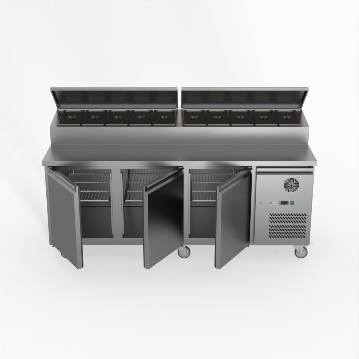 Thermaster Fed-X S/S Three Door Sandwich Counter XSS8C20S3V