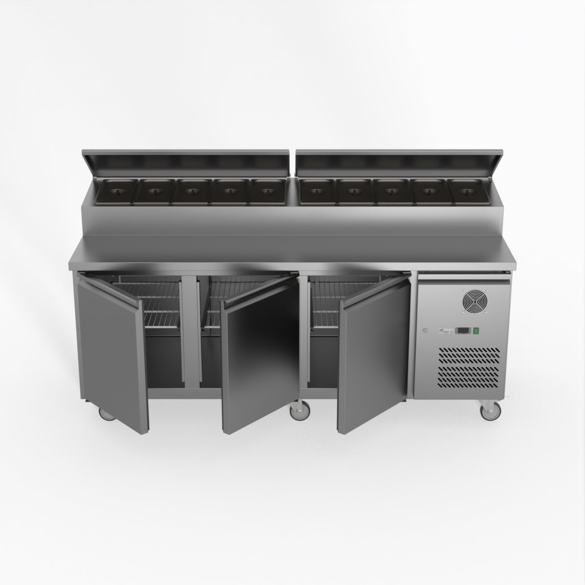 Thermaster Fed-X S/S Three Door Sandwich Counter XSS8C20S3V
