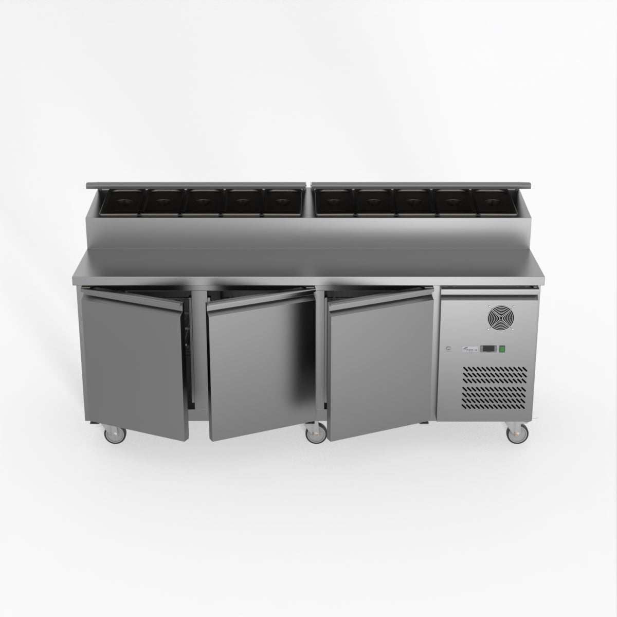 Thermaster Fed-X S/S Three Door Sandwich Counter XSS8C20S3V