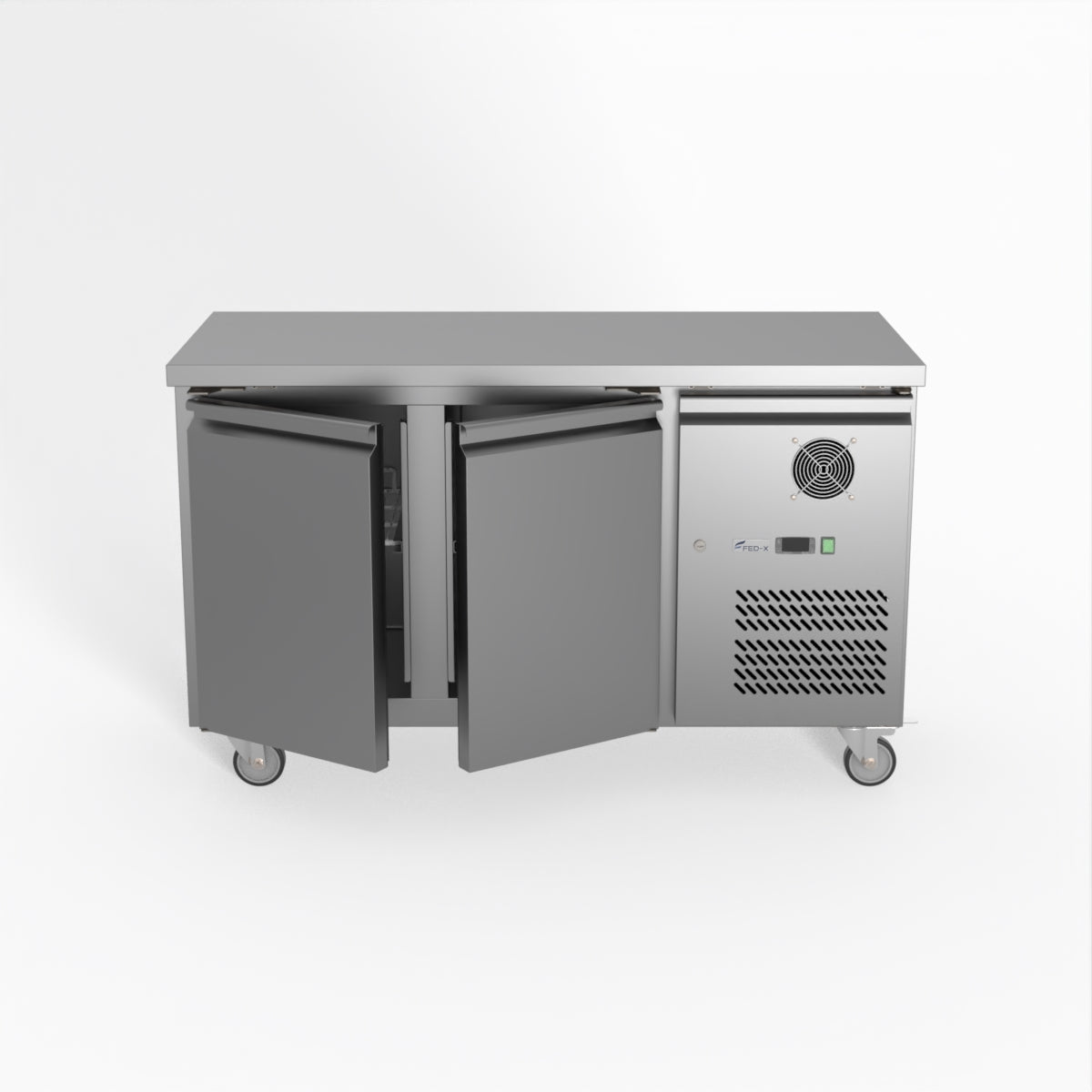 Thermaster Fed-X S/S Two Door Bench Freezer XUB6F13S2V