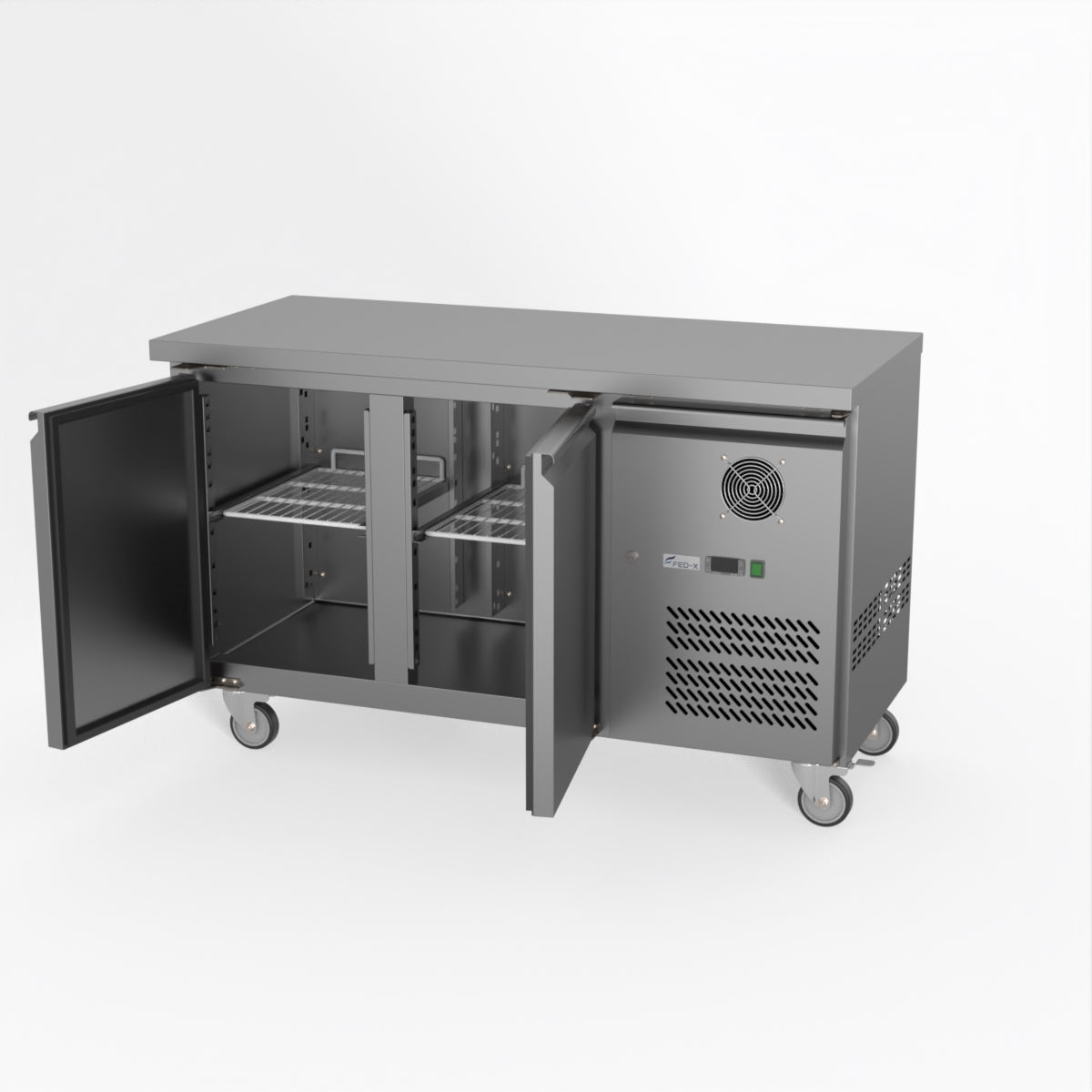 Thermaster Fed-X S/S Two Door Bench Fridge XUB6C13S2V