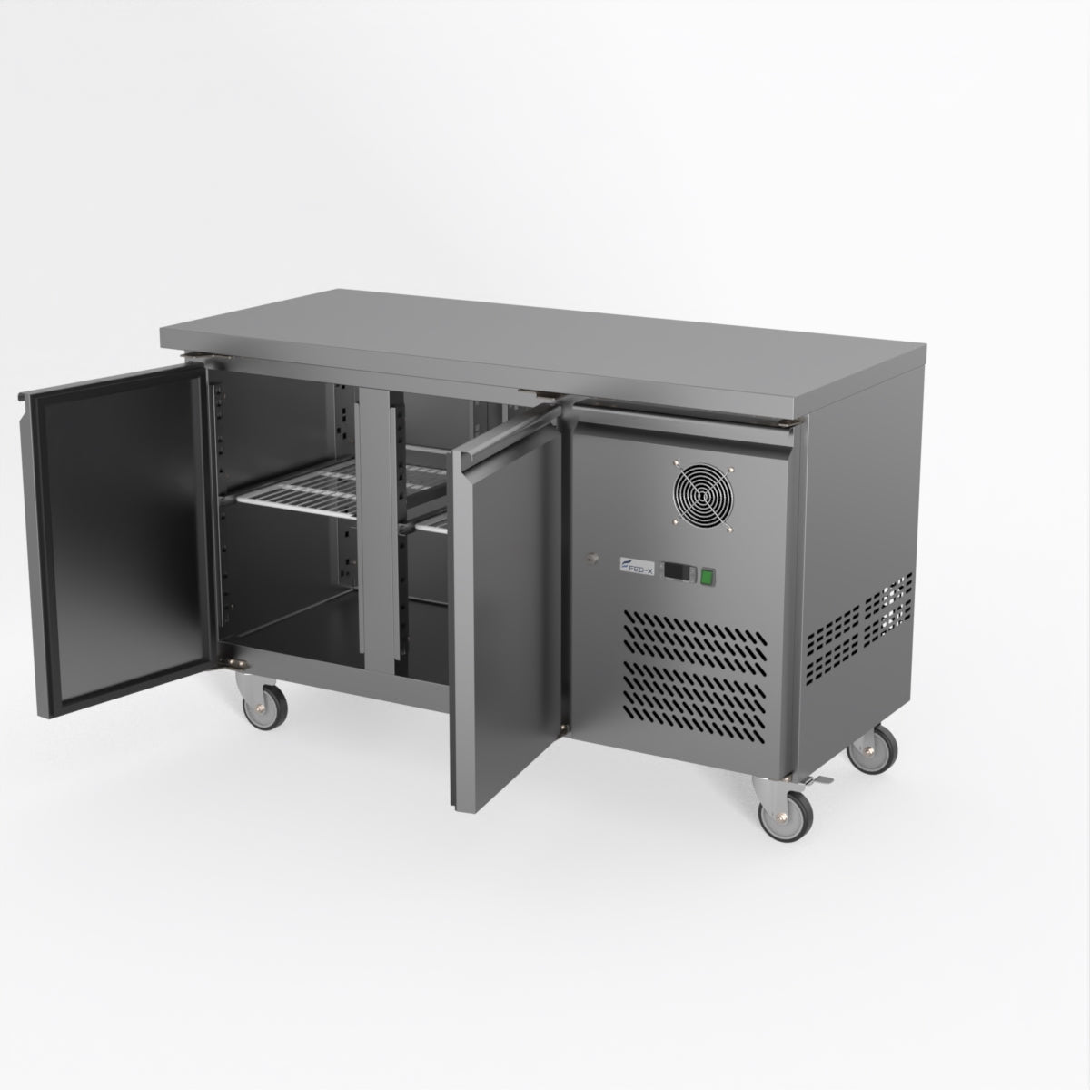 Thermaster Fed-X S/S Two Door Bench Fridge XUB6C13S2V