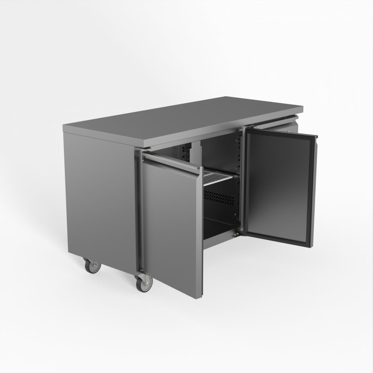 Thermaster Fed-X S/S Two Door Bench Freezer XUB6F13S2V