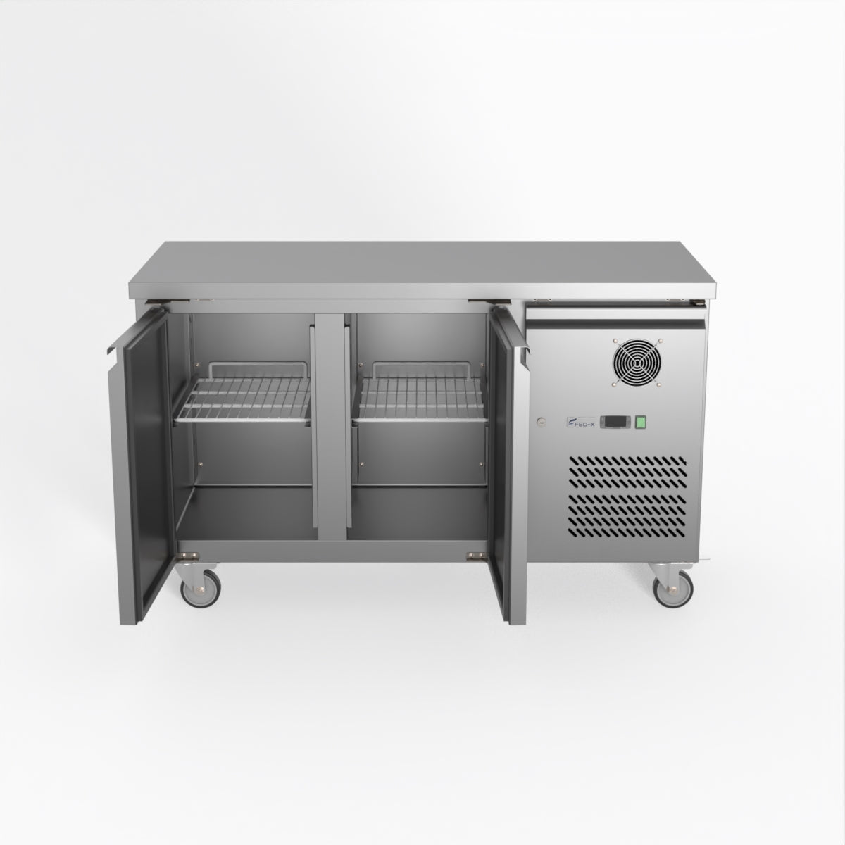 Thermaster Fed-X S/S Two Door Bench Freezer XUB6F13S2V