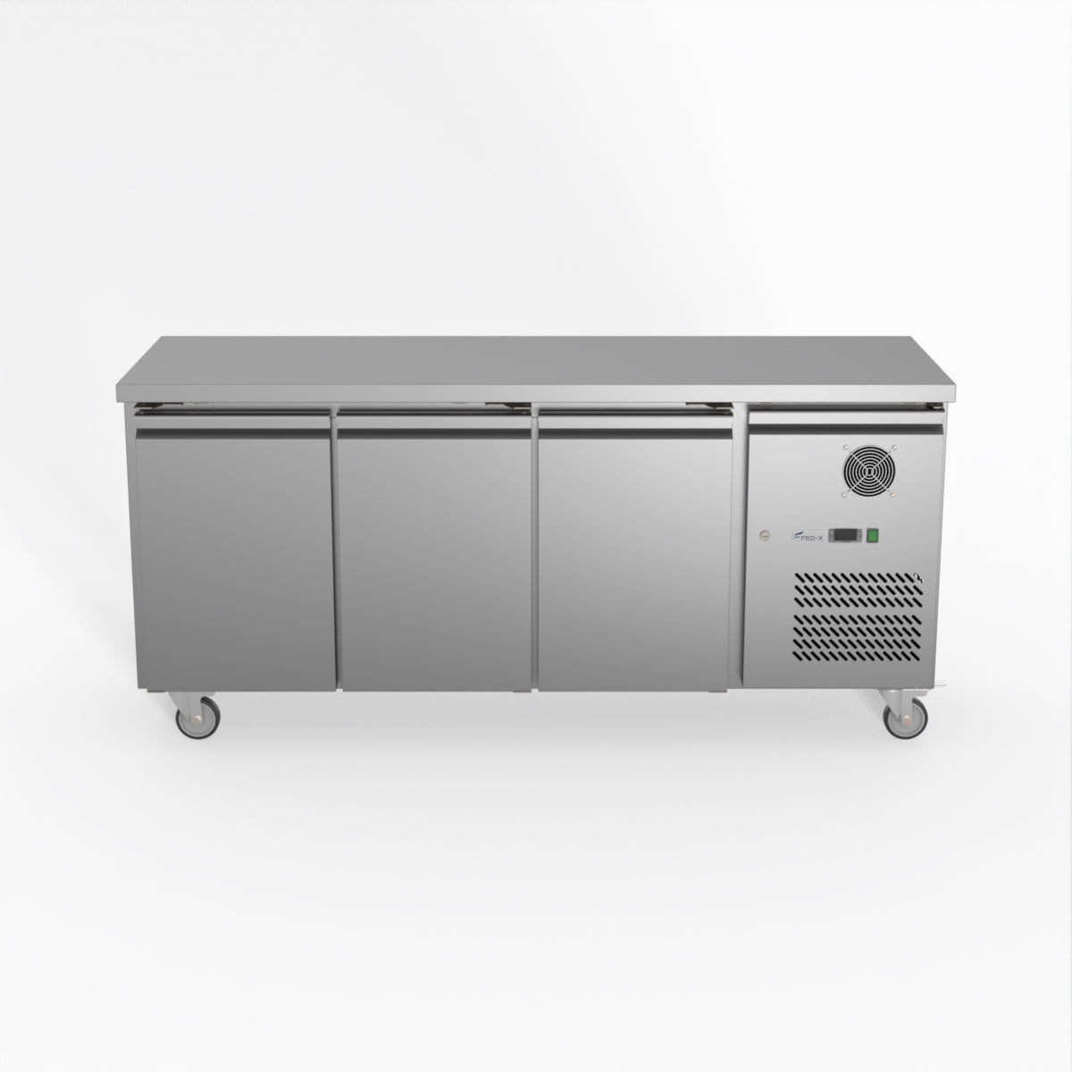 Thermaster Fed-X S/S Three Door Bench Freezer XUB6F18S3V