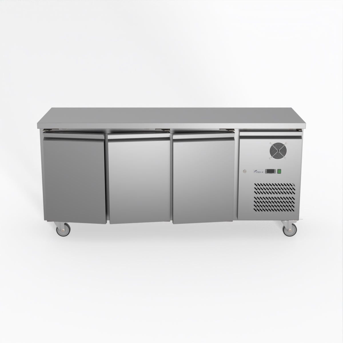 Thermaster Fed-X S/S Three Door Bench Freezer XUB6F18S3V