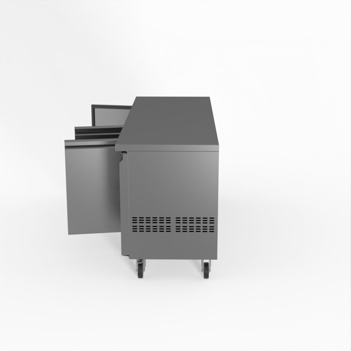 Thermaster Fed-X S/S Three Door Bench Freezer XUB6F18S3V