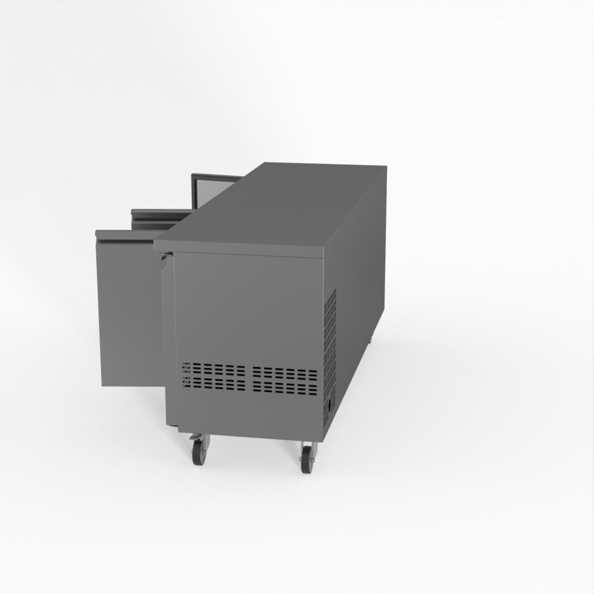 Thermaster Fed-X S/S Three Door Bench Freezer XUB6F18S3V