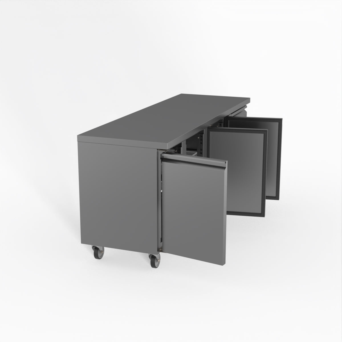 Thermaster Fed-X S/S Three Door Bench Freezer XUB6F18S3V