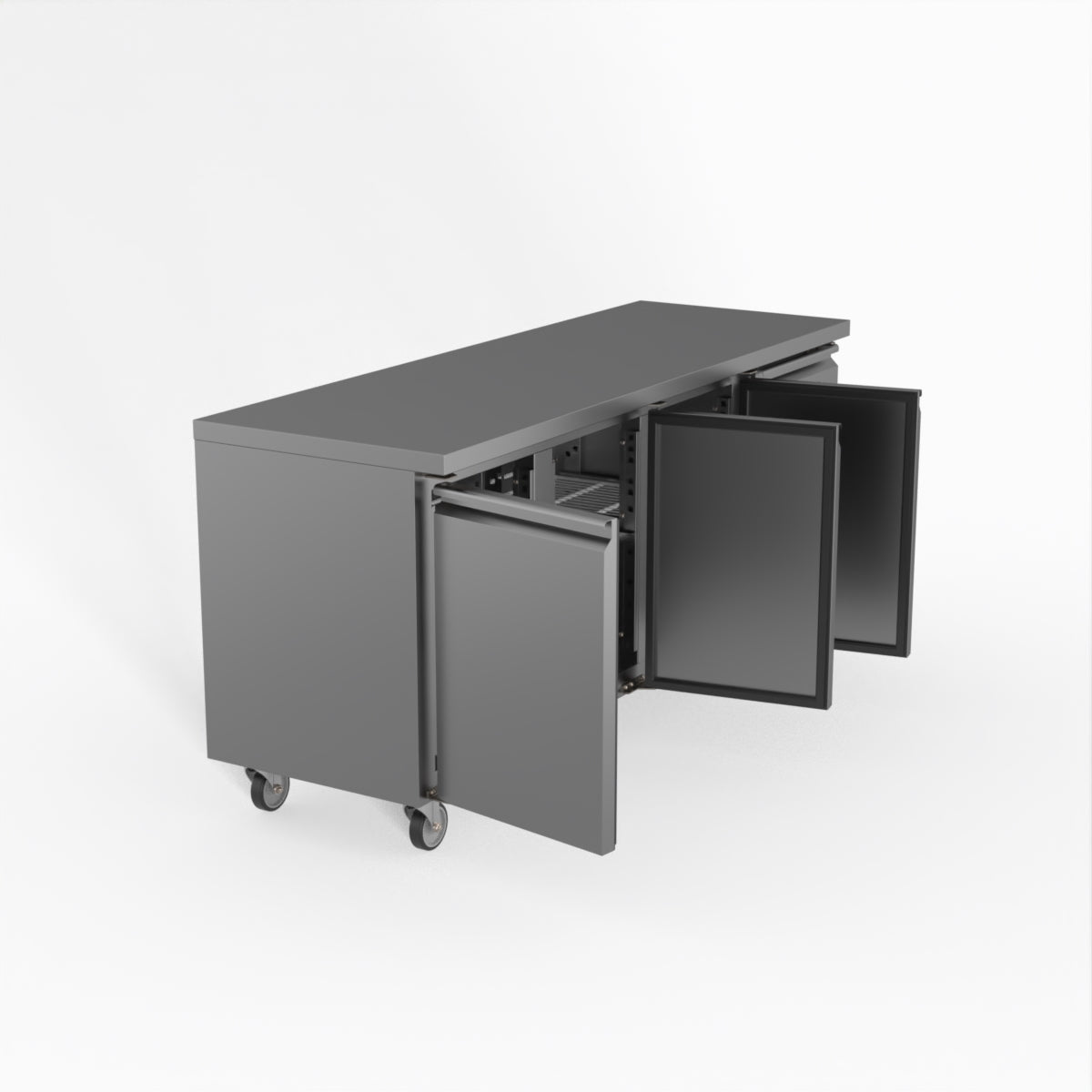 Thermaster Fed-X S/S Three Door Bench Freezer XUB6F18S3V