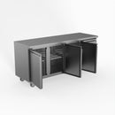 Thermaster Fed-X S/S Three Door Bench Freezer XUB6F18S3V