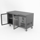 Thermaster Fed-X Two Glass Door Bench Fridge XUB7C13G2V