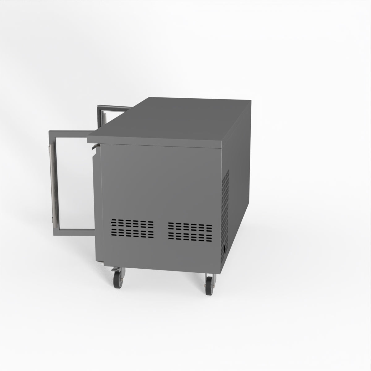 Thermaster Fed-X Two Glass Door Bench Fridge XUB7C13G2V