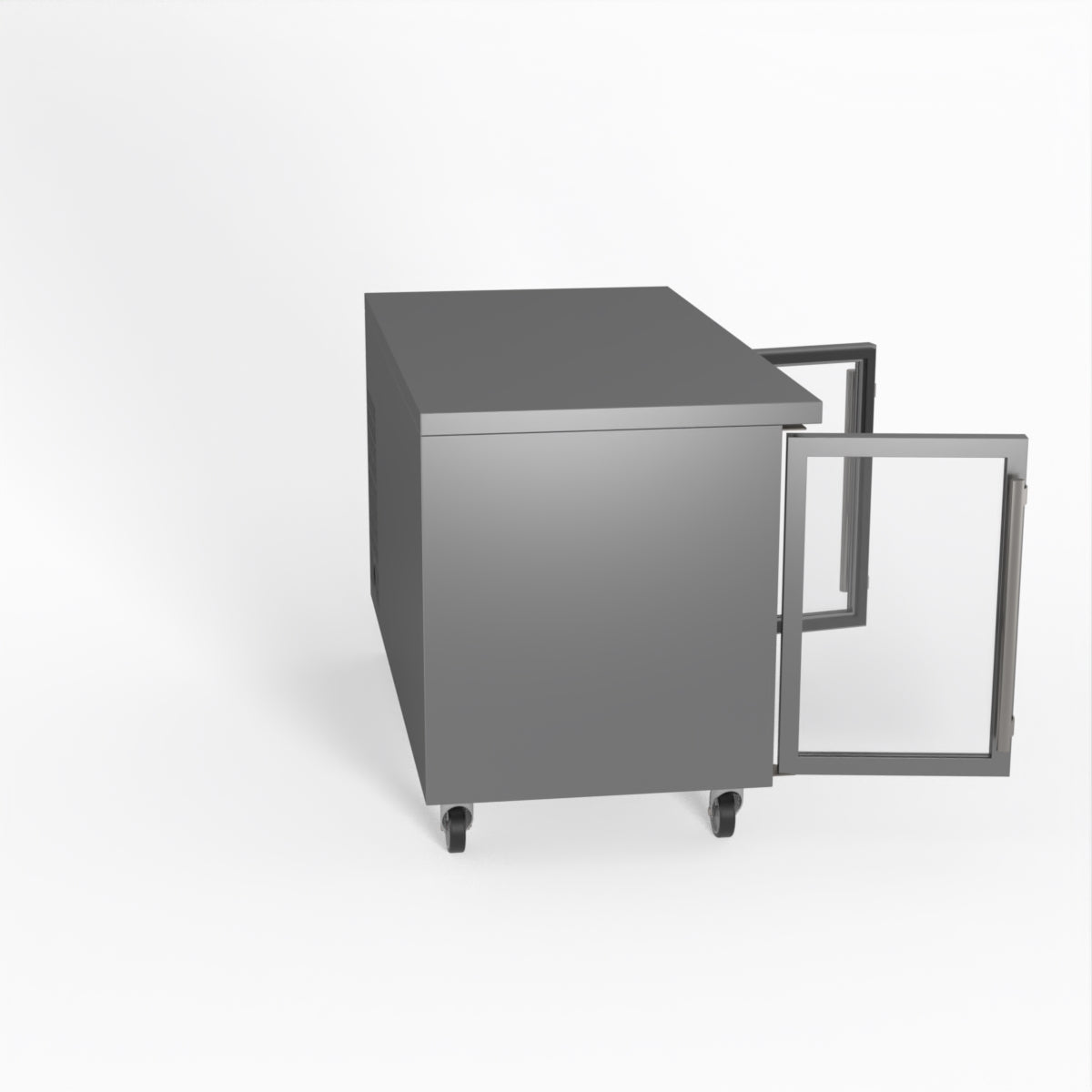 Thermaster Fed-X Two Glass Door Bench Fridge XUB7C13G2V