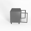 Thermaster Fed-X Two Glass Door Bench Fridge XUB7C13G2V