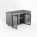 Thermaster Fed-X Two Glass Door Bench Fridge XUB7C13G2V