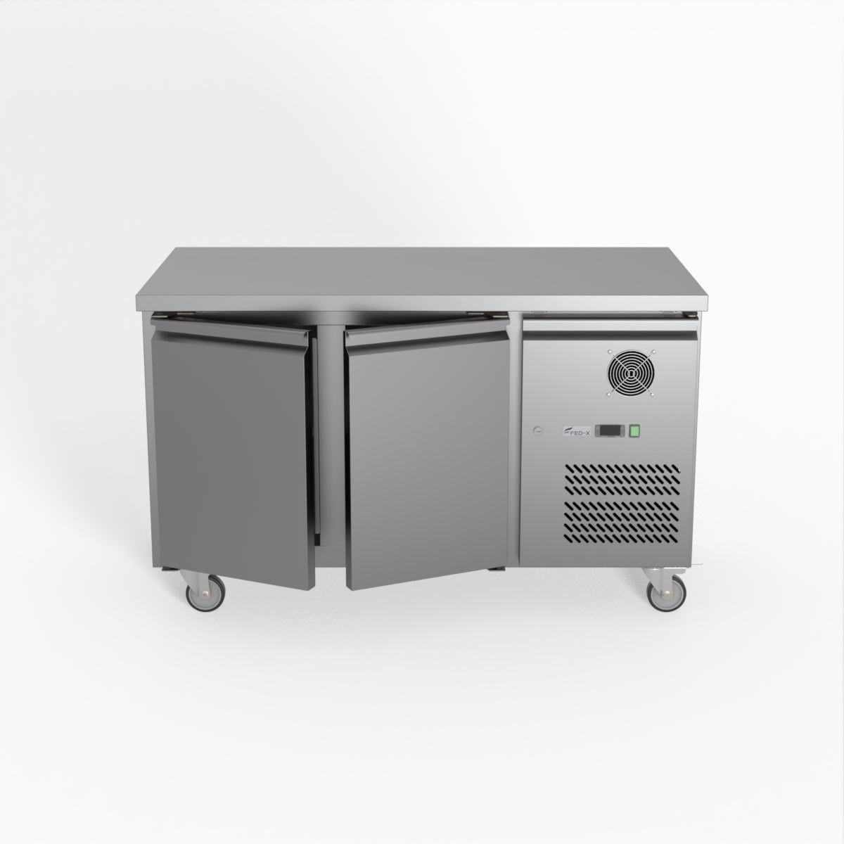 Thermaster Fed-X S/S Two Door Bench Freezer XUB7F13S2V