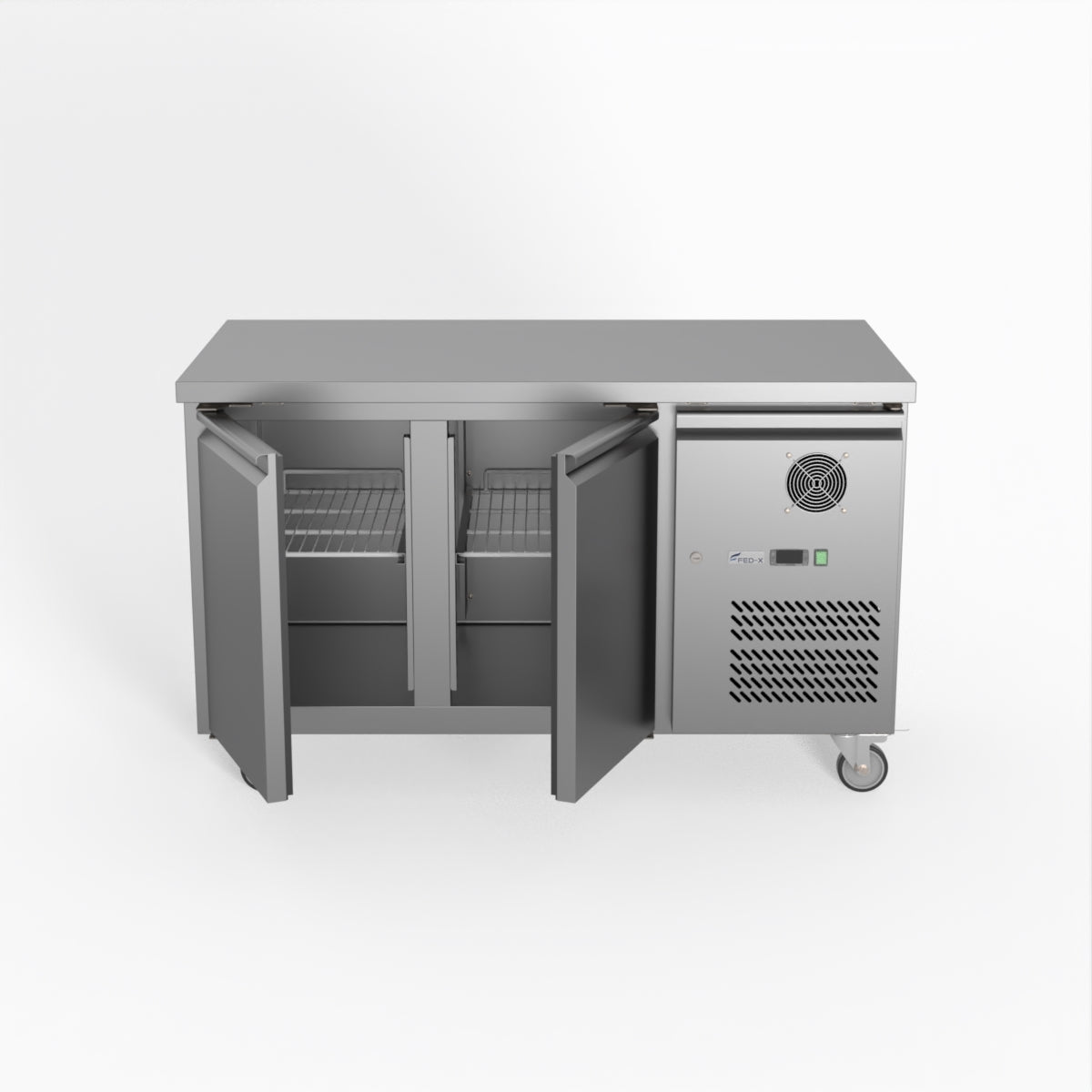 Thermaster Fed-X S/S Two Door Bench Freezer XUB7F13S2V