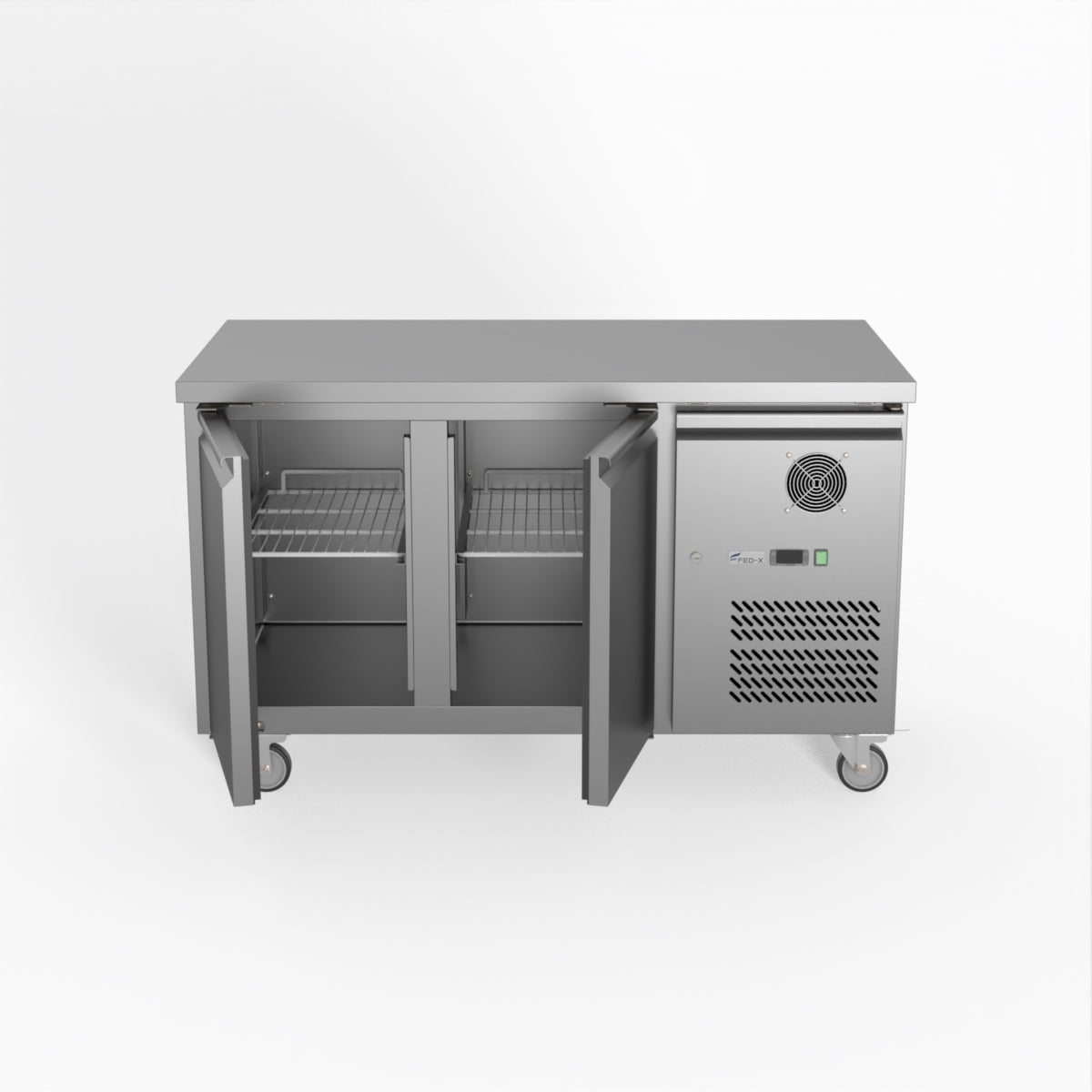 Thermaster Fed-X S/S Two Door Bench Freezer XUB7F13S2V