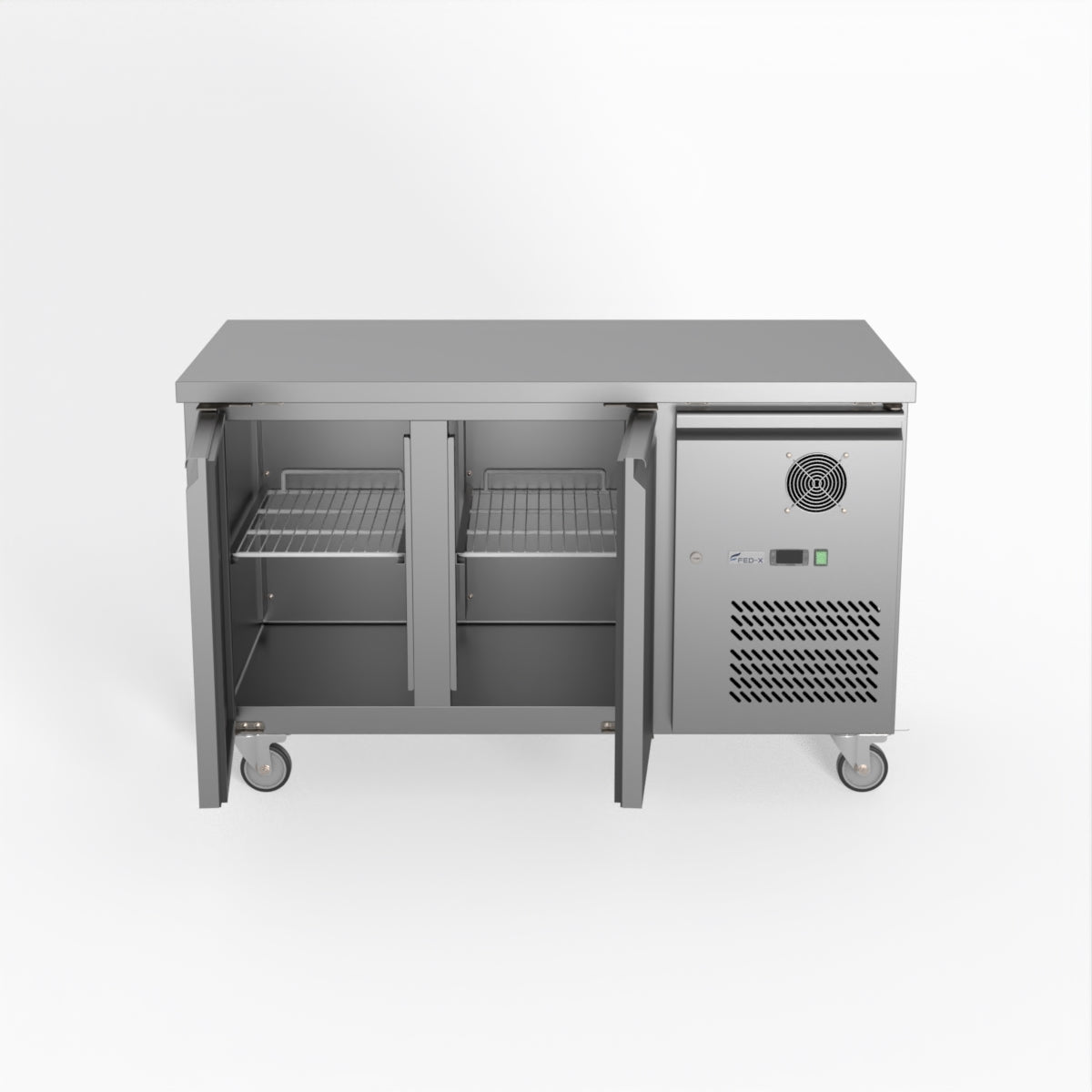 Thermaster Fed-X S/S Two Door Bench Freezer XUB7F13S2V