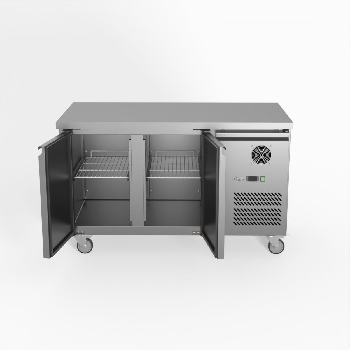 Thermaster Fed-X S/S Two Door Bench Freezer XUB7F13S2V