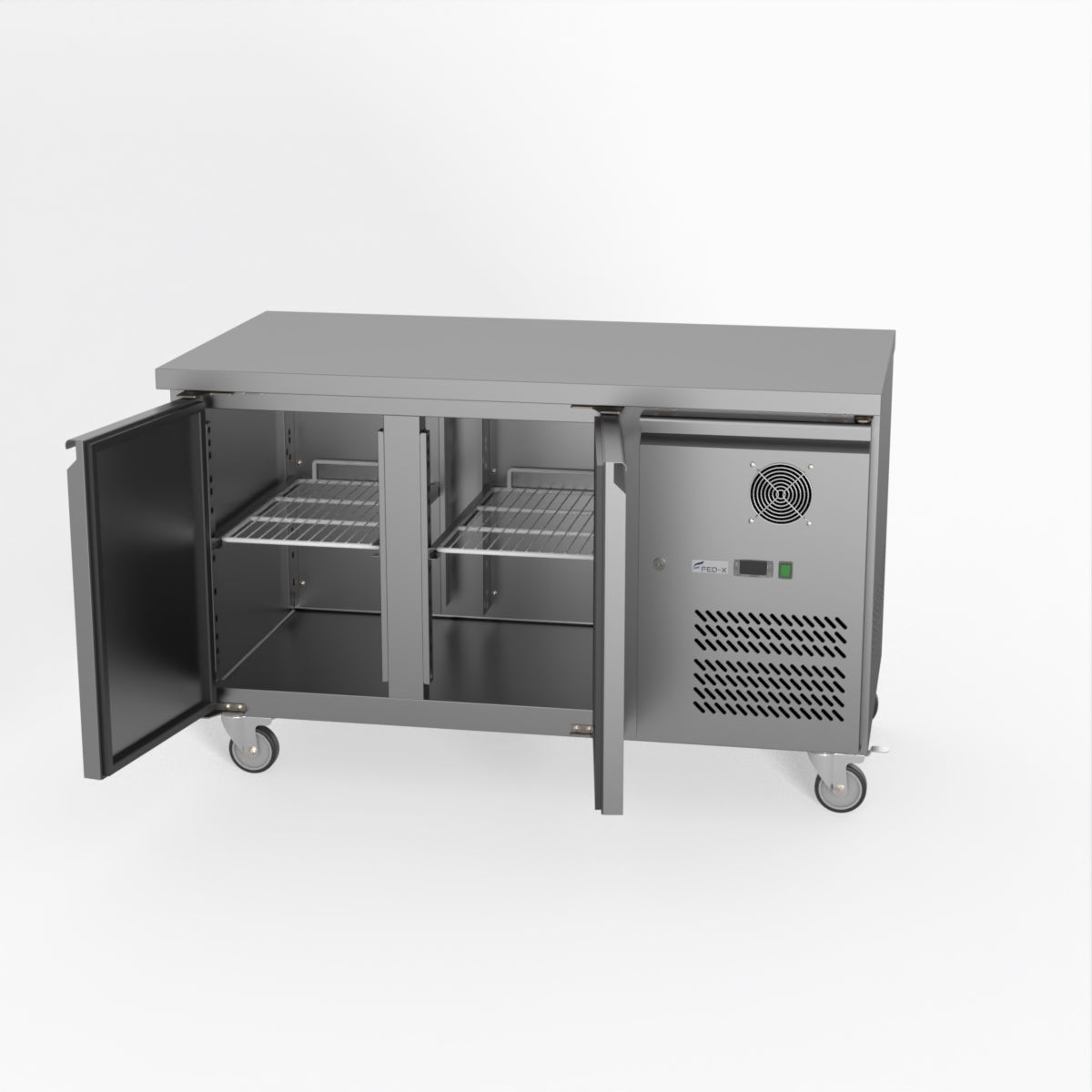 Thermaster Fed-X S/S Two Door Bench Freezer XUB7F13S2V