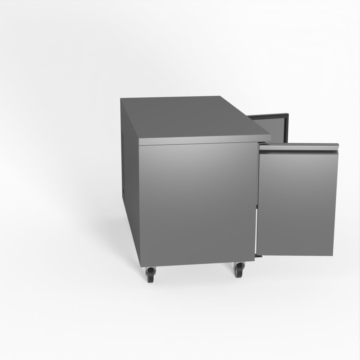 Thermaster Fed-X S/S Two Door Bench Freezer XUB7F13S2V