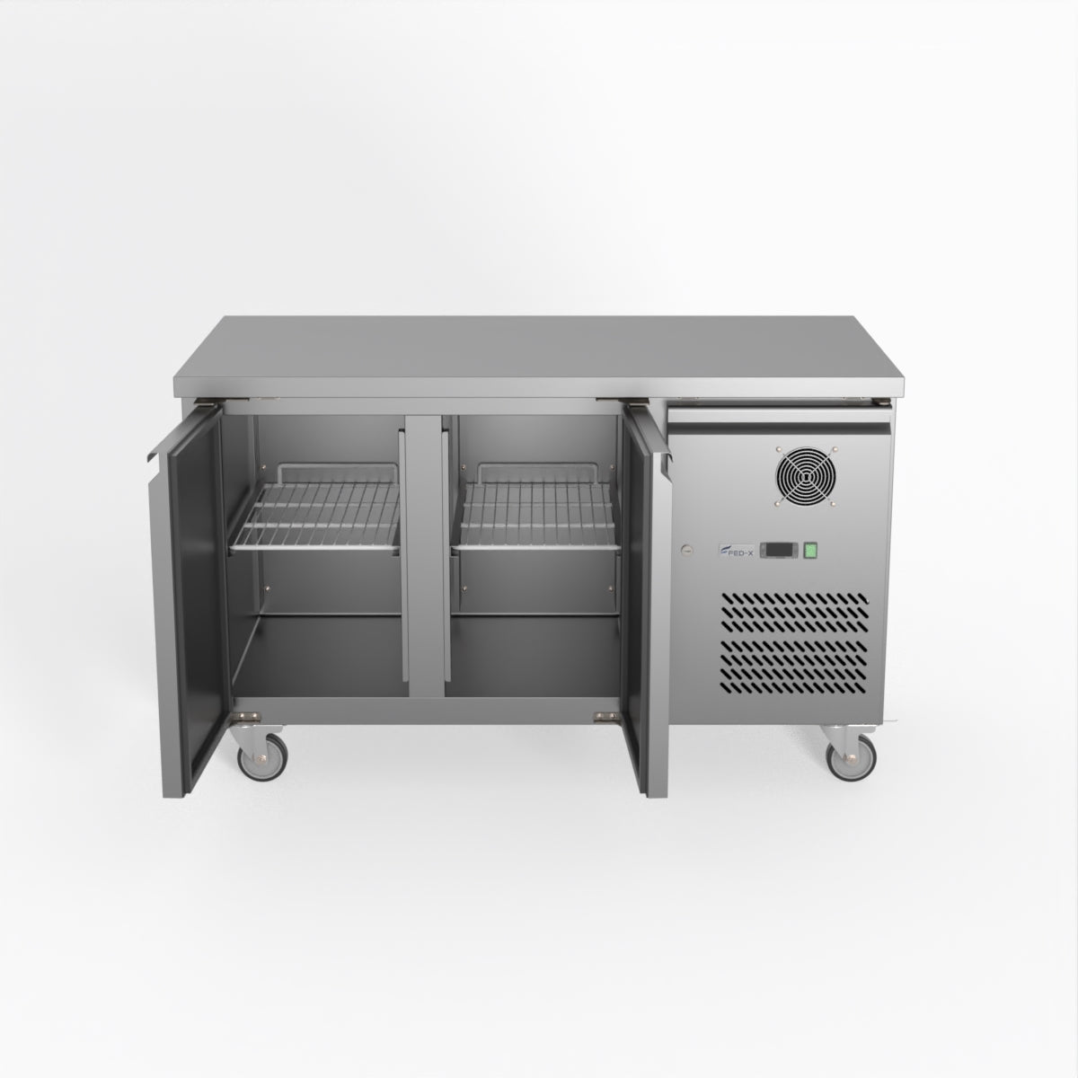 Thermaster Fed-X S/S Two Door Bench Fridge XUB7C13S2V