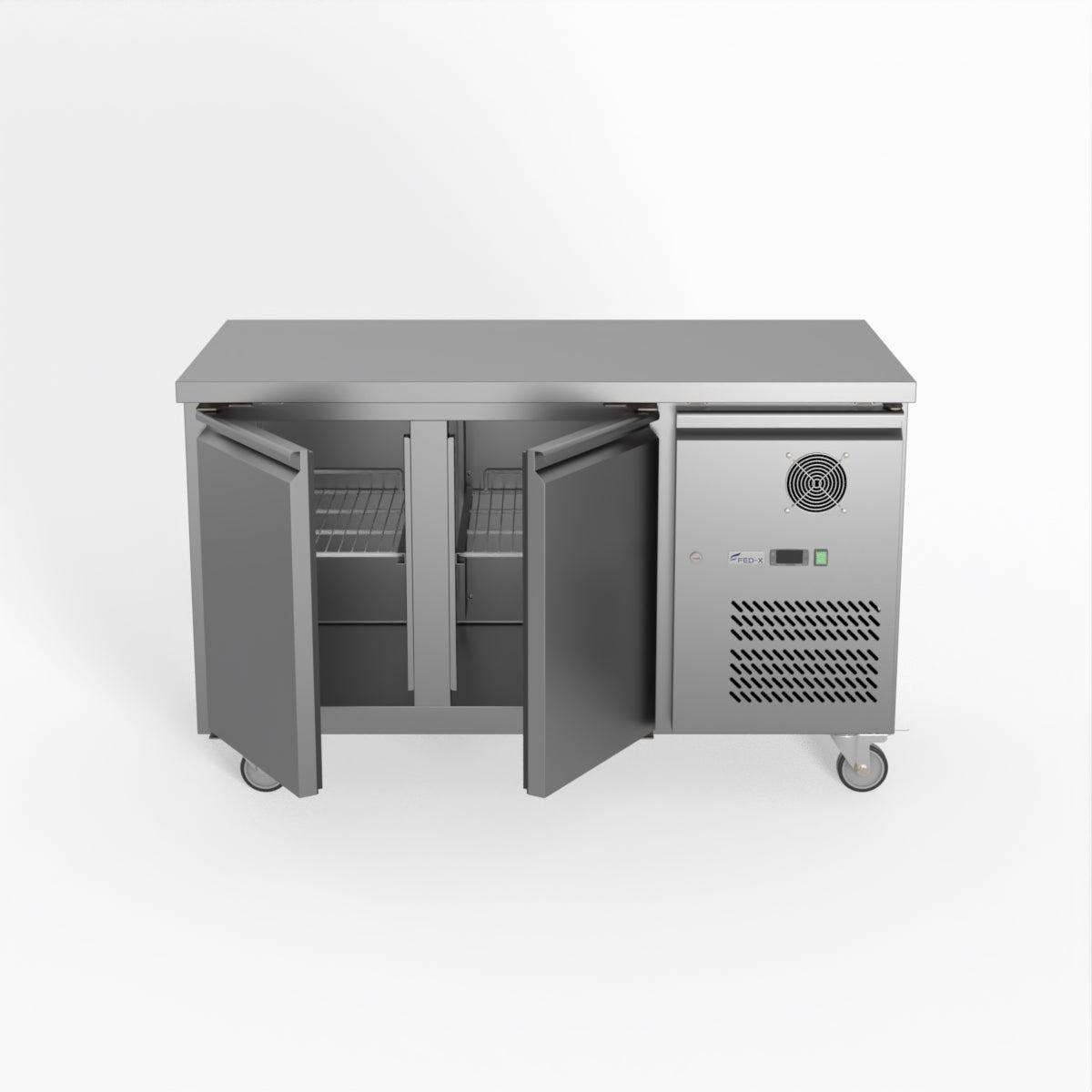 Thermaster Fed-X S/S Two Door Bench Fridge XUB7C13S2V