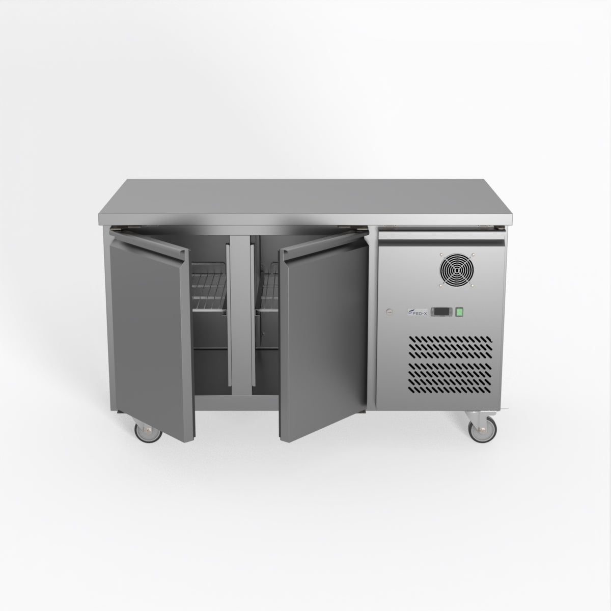 Thermaster Fed-X S/S Two Door Bench Fridge XUB7C13S2V