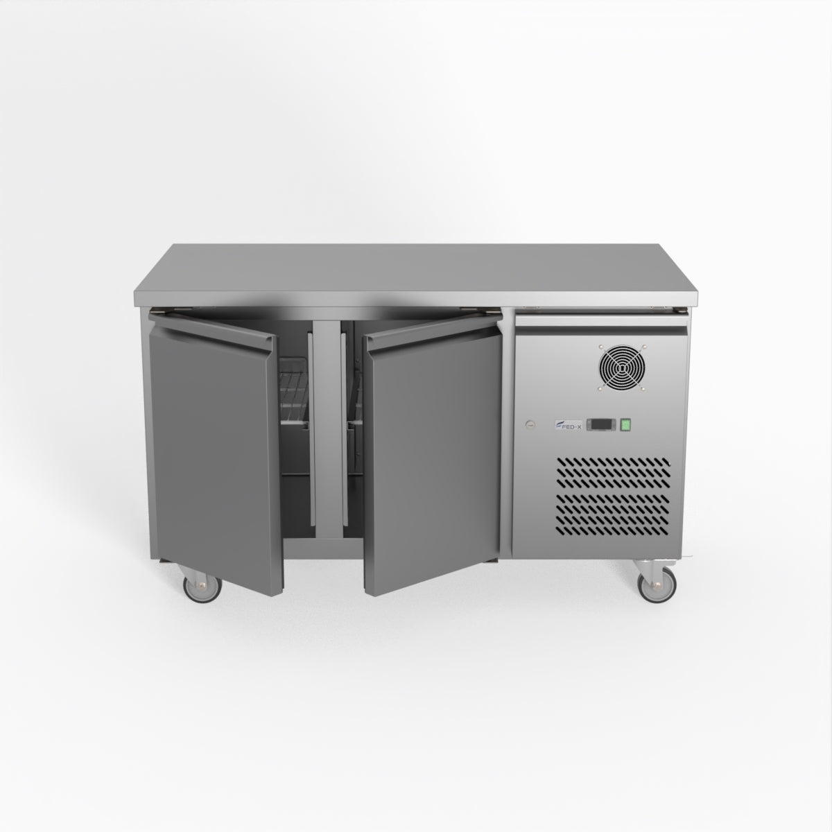 Thermaster Fed-X S/S Two Door Bench Fridge XUB7C13S2V