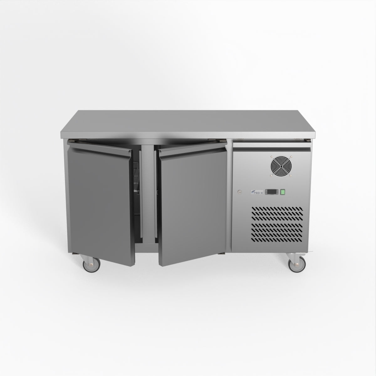 Thermaster Fed-X S/S Two Door Bench Freezer XUB7F13S2V