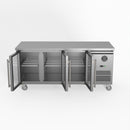 Thermaster Fed-X Three Glass Door Bench Fridge XUB7C18G3V