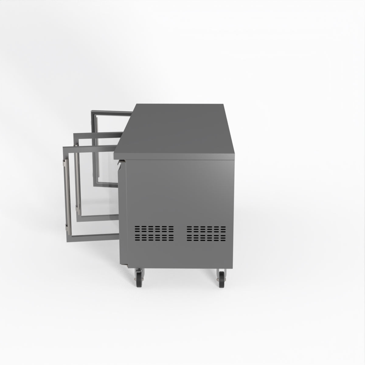 Thermaster Fed-X Three Glass Door Bench Fridge XUB7C18G3V