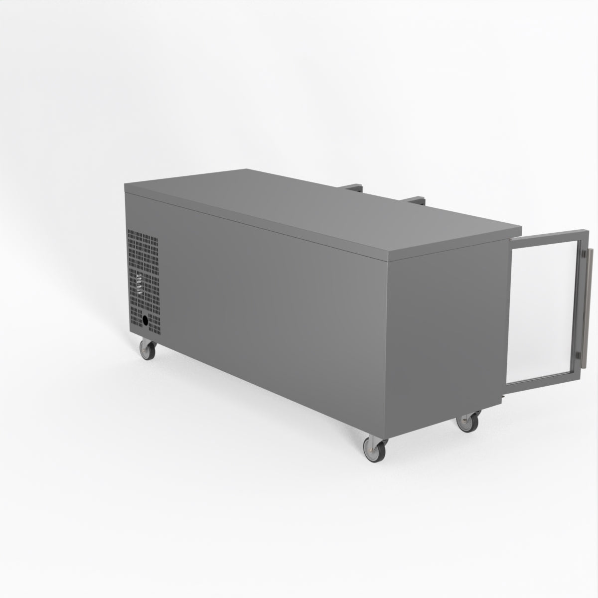 Thermaster Fed-X Three Glass Door Bench Fridge XUB7C18G3V