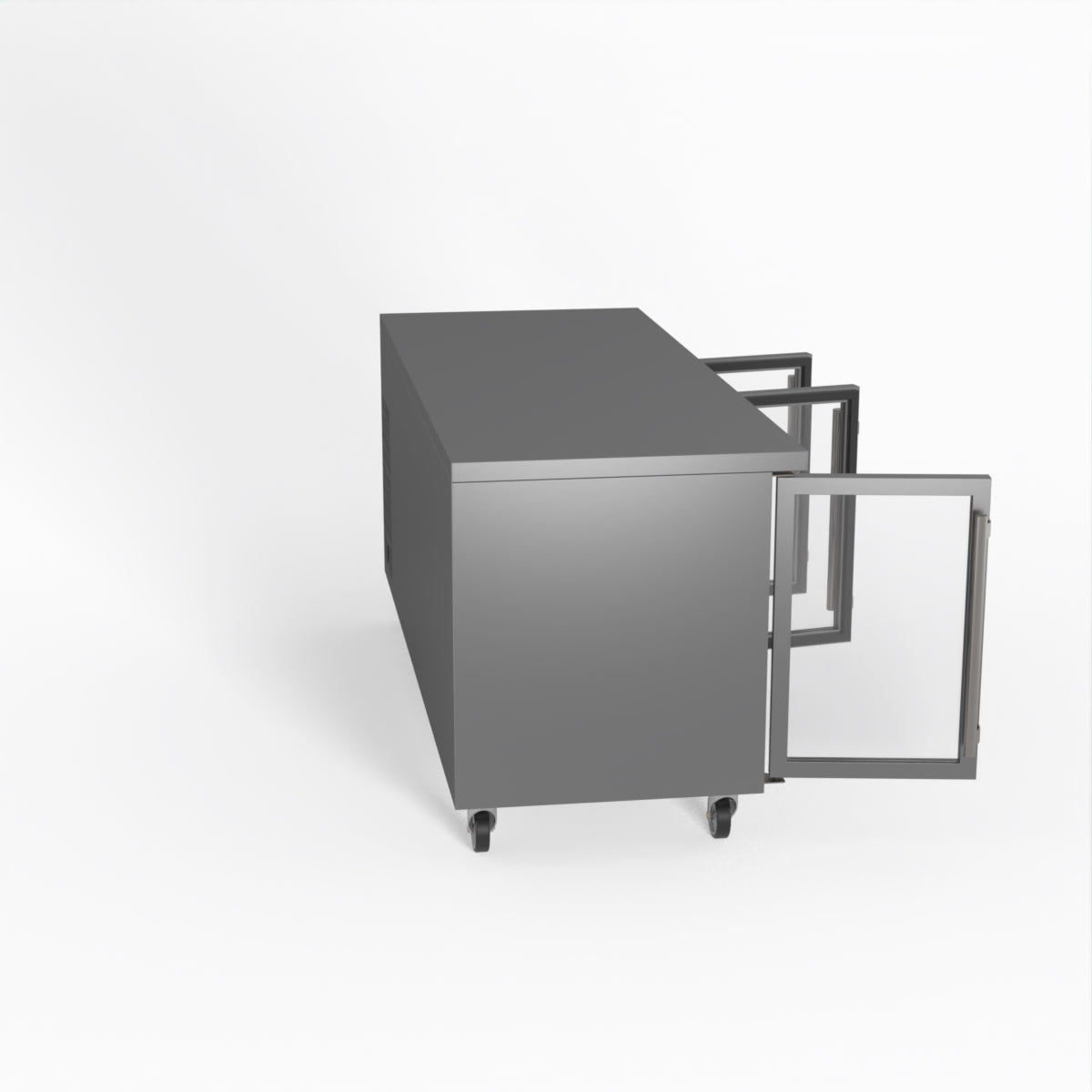 Thermaster Fed-X Three Glass Door Bench Fridge XUB7C18G3V