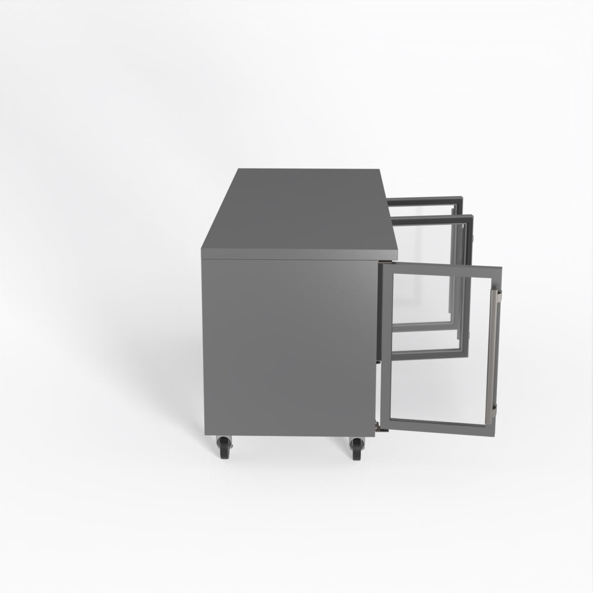 Thermaster Fed-X Three Glass Door Bench Fridge XUB7C18G3V