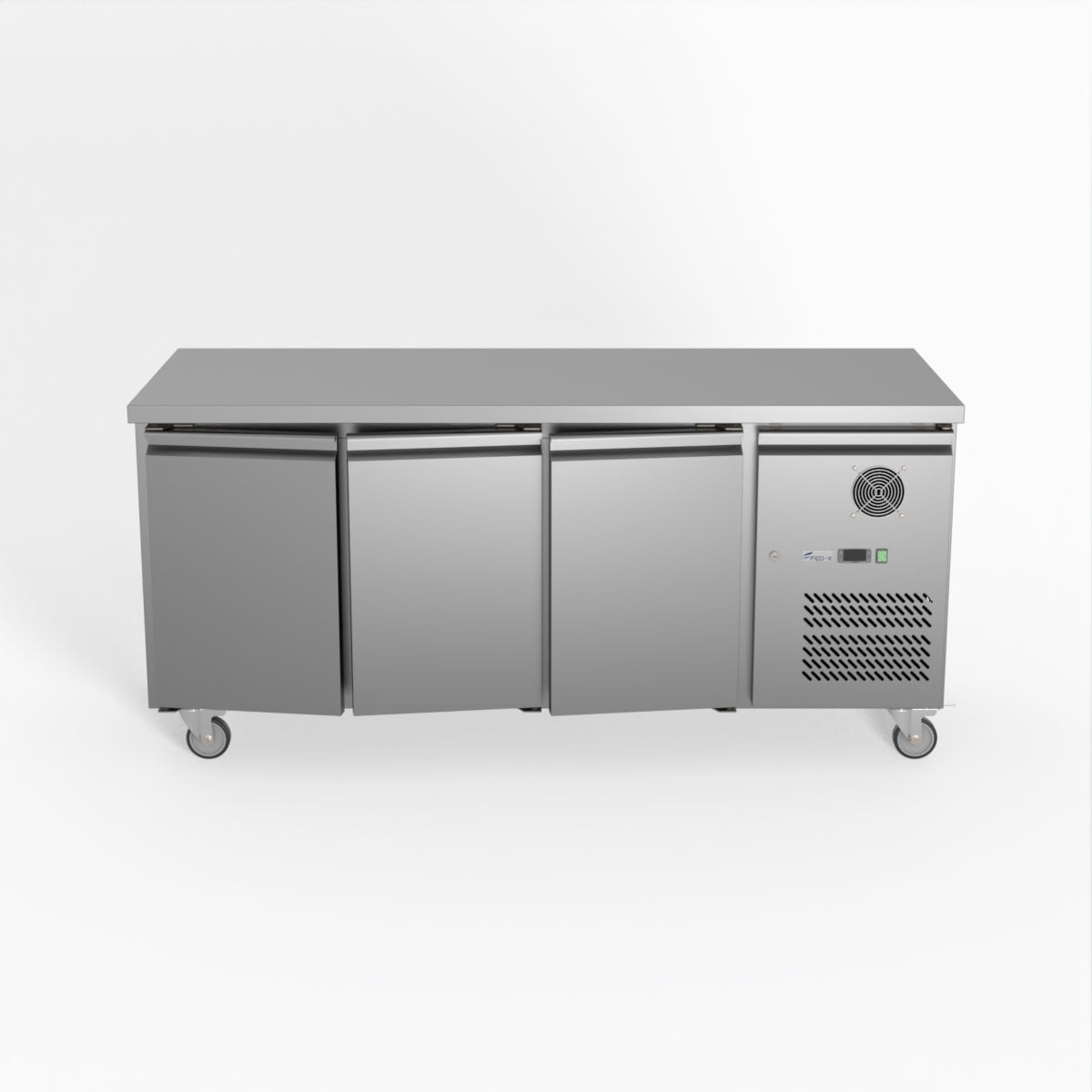 Thermaster Fed-X S/S Three Door Bench Fridge XUB7C18S3V