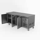 Thermaster Fed-X S/S Three Door Bench Fridge XUB7C18S3V