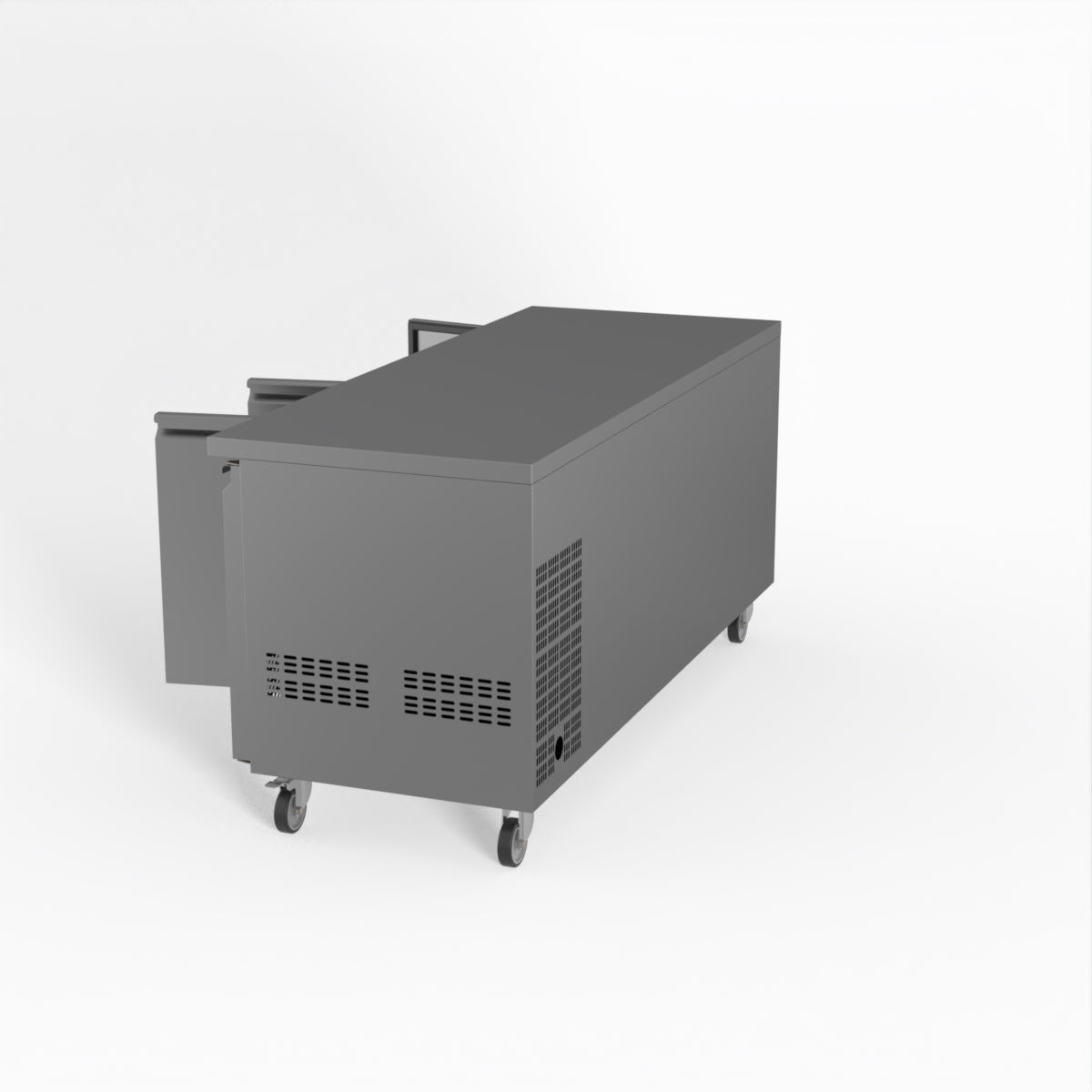 Thermaster Fed-X S/S Three Door Bench Freezer XUB7F18S3V