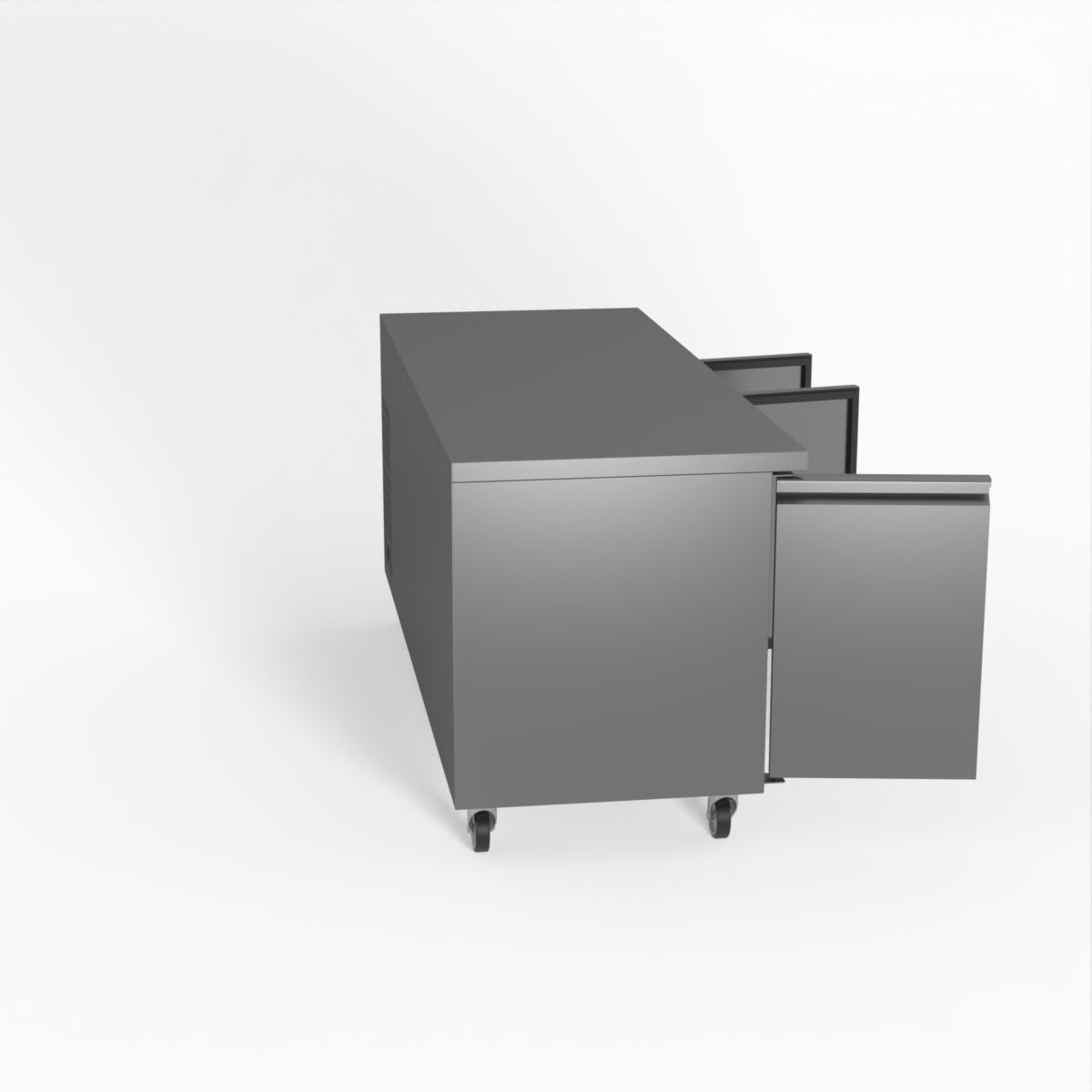 Thermaster Fed-X S/S Three Door Bench Fridge XUB7C18S3V