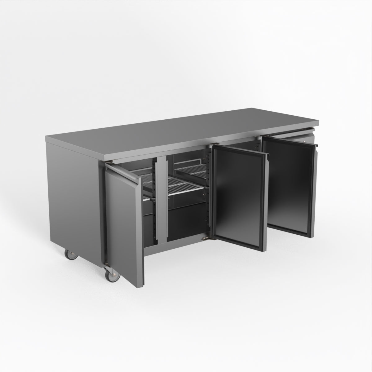 Thermaster Fed-X S/S Three Door Bench Fridge XUB7C18S3V