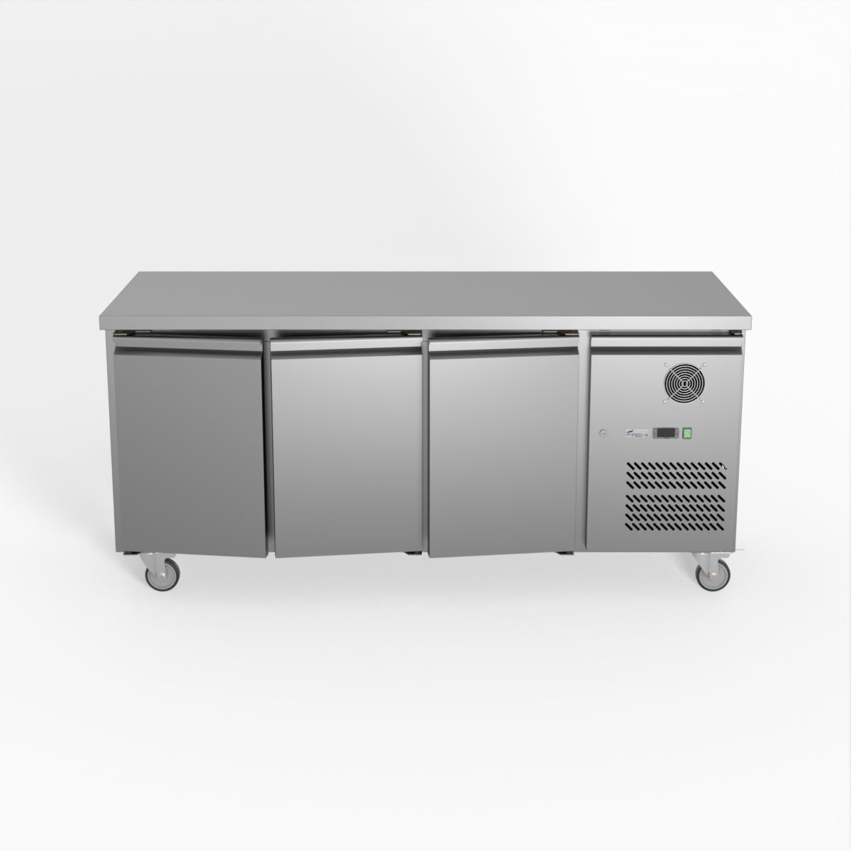 Thermaster Fed-X S/S Three Door Bench Fridge XUB7C18S3V