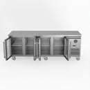 Thermaster Fed-X Four Glass Door Bench Fridge XUB7C22G4V