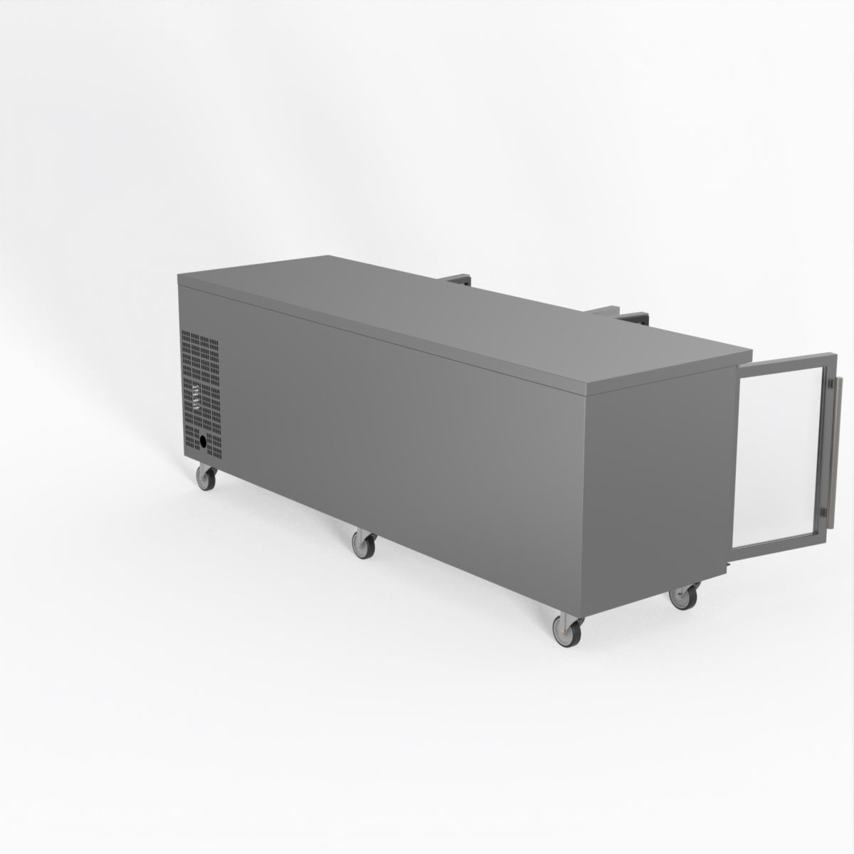 Thermaster Fed-X Four Glass Door Bench Fridge XUB7C22G4V