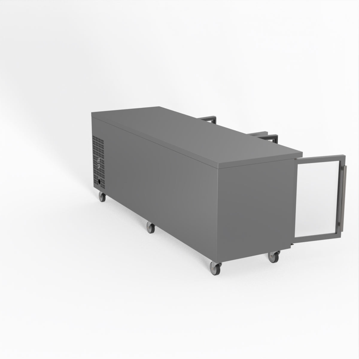 Thermaster Fed-X Four Glass Door Bench Fridge XUB7C22G4V