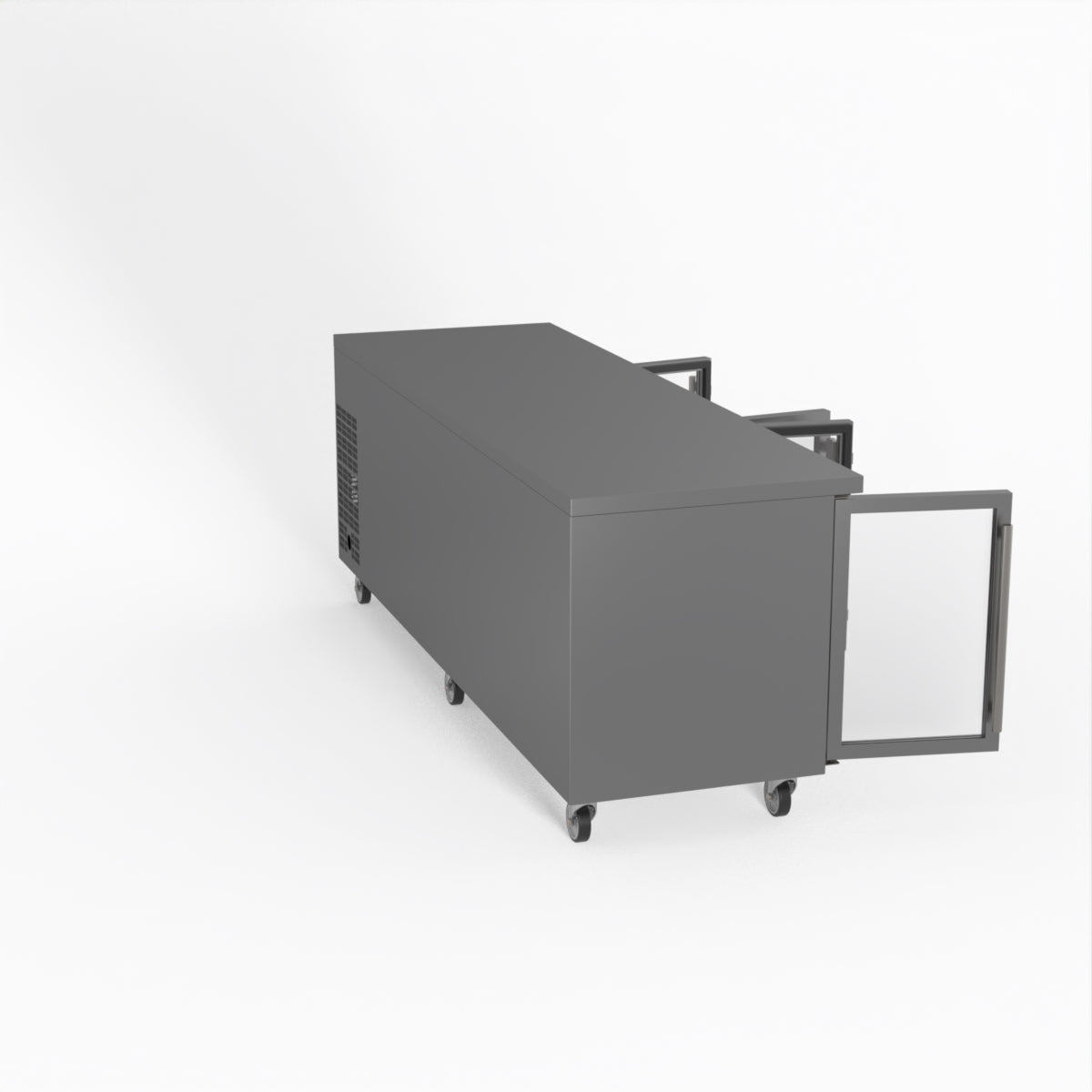 Thermaster Fed-X Four Glass Door Bench Fridge XUB7C22G4V