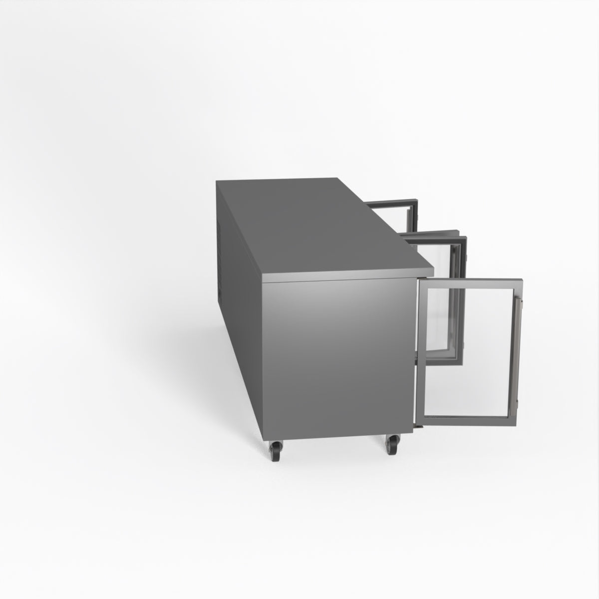 Thermaster Fed-X Four Glass Door Bench Fridge XUB7C22G4V