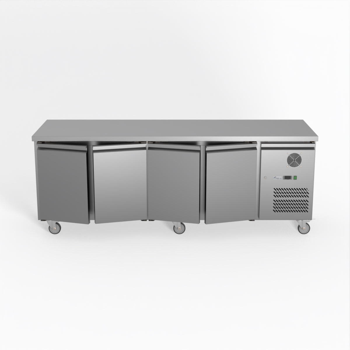 Thermaster Fed-X S/S Four Door Bench Fridge XUB7C22S4V